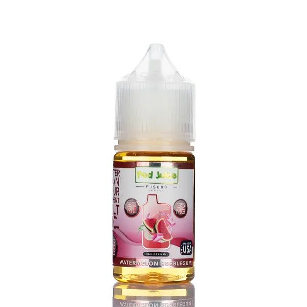Pod Juice Salt PJ5000 - Watermelon Bubblegum - 30ml - Black Coral